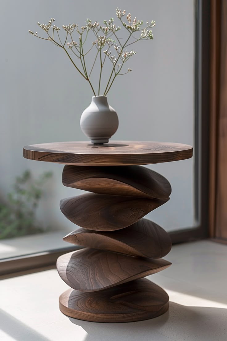 Wabi Sabi Side Table_ Functional Beauty - Quiet Minimal